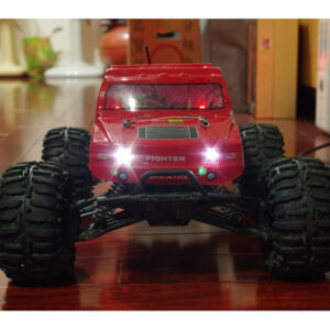 HL3851-6 1:10 Monster Truck Brushed version with HUMMER RED bodyshell - Ready to Run-0