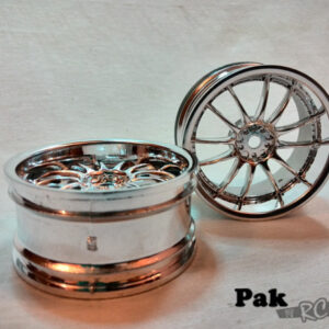 1:10 Wheel set 'V' 12-Spoke Silver CF-2004 (2 pieces)-0