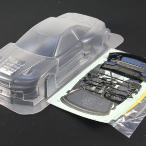 1/10 RC Car PC Lexan Body Clear Shell Nissan GTR R34 XANAVI NIISMO Wide Body-0