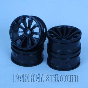 1:10 Wheel Set - Black 10 spokes (4 pieces) - 601-0