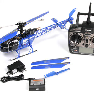 WLtoys V915 2.4G 4CH Scale Lama RC Helicopter RTF BLUE COLOR-0