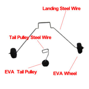 WLtoys F929 F939 18 Landing Wheel With Steel Wire Spare Part-0