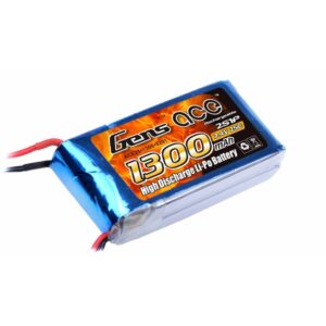 Gens ace 1300mAh 7.4V 25C 2S1P Lipo Battery Pack-0