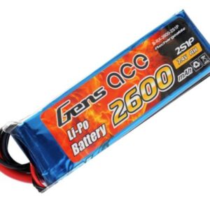 Gens ace 2600mAh 25C 7.4V 2S1P Lipo Pack-0