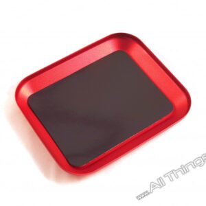 Aluminium Screw Tray with Magnetic Base (Red)-0