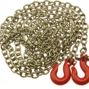 Steel Tow Chain with Hooks-0