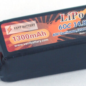 Vant 1300mAh 14.8V 60C 4S1P Lipo Battery Pack-0