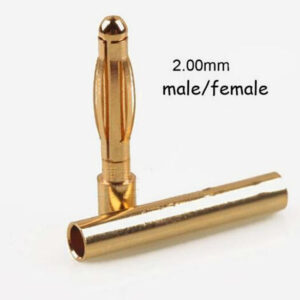 2.0MM Gold Plated Connector Male and Female-0