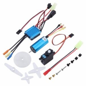 Brushless Motor Kit 25A ESC Servo For WLtoys 1/18 RC Car A959 - Main Image
