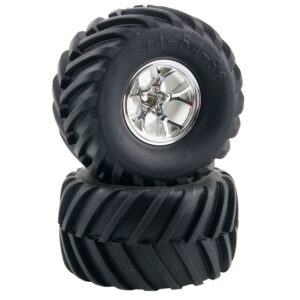 1:10 Monster Truck Rubber Tires Tyre with Plastic Wheel Rim 2PCs 3003-0