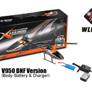 WLtoys V950 2.4G 6CH 3D6G System Brushless Flybarless RC Helicopter BNF-0